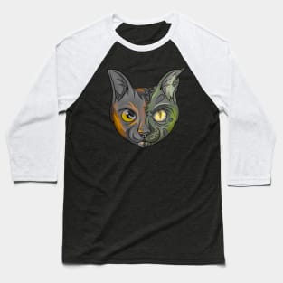 Cute Zombie Cat Baseball T-Shirt